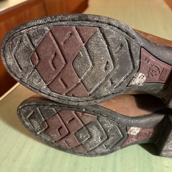 NEW Mens Ariat ATS Heritage Roper Brown Boots Size 8 D 10002284 - Picture 9 of 13